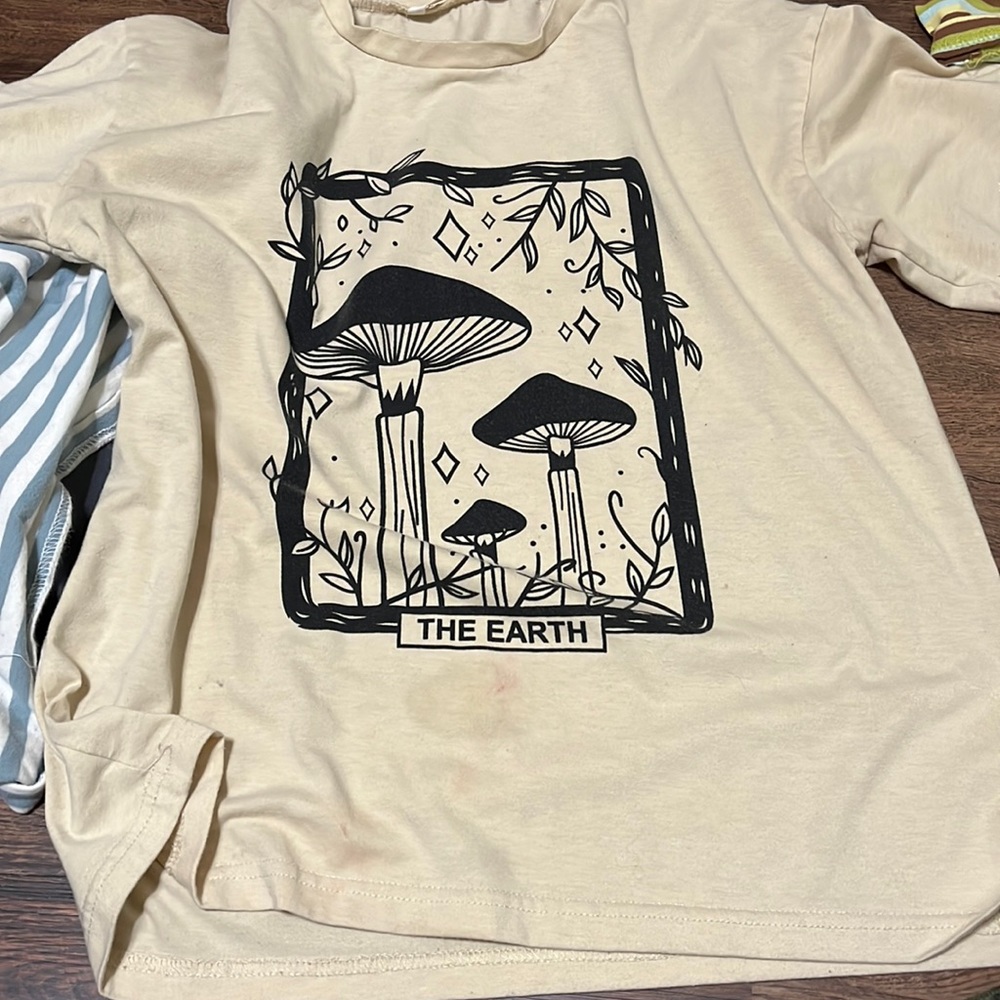 set of two shein tees both are about a small